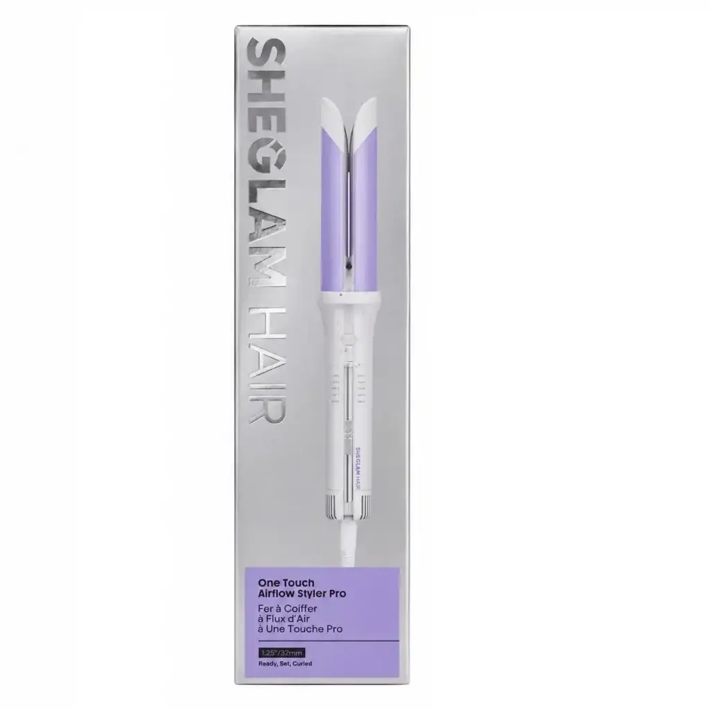 کرلی استایلر ایر فلو بنفش شیگلم مدل پرو چرخشی | SHEGLAM Airflow Curly Styler Pro
